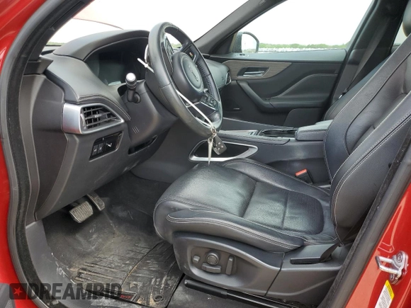 2017 Jaguar F-Pace S z VIN SADCM2BV1HA086290, wystawiony jako Copart lot #56218985 z przebiegiem 76 076 mil mil oraz Szkoda całkowita • Salvage title. Historia ofert i sprzedaży dostępna na DreamBid. Obrazek 7.