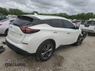 2020 Nissan Murano Platinum with VIN 5N1AZ2DS1LN162532, listed as a Copart auction lot 55274235 with 46,841 mi miles and Salvage title. Bid and sale history available at DreamBid. Image 3.