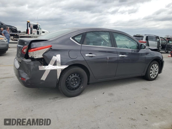 2014 Nissan Sentra SV with VIN 3N1AB7AP7EL610641, listed as a Copart auction lot 51545765 with 249,374 mi miles and Salvage Title. Bid and sale history available at DreamBid. Image 3.