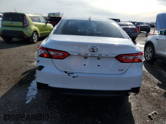 2020 Toyota Camry LE with VIN 4T1C11AK2LU952832, listed as a Copart auction lot 49873975 with 61,376 mi miles and Salvage Title. Bid and sale history available at carsss.com. Image 6.