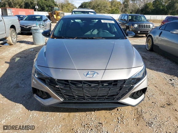 2023 Hyundai Elantra N Line with VIN KMHLR4AF9PU475304, listed as a Copart auction lot 88322265 with 51,784 mi miles and Salvage Title. Bid and sale history available at carsss.com. Image 5.
