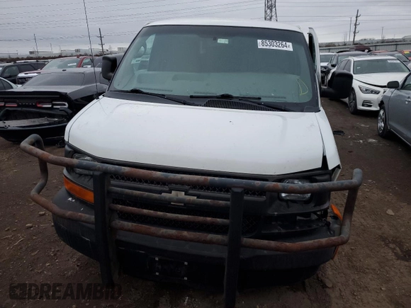 2014 Chevrolet Express Cargo Van with VIN 1GCWGFBA5E1130260, listed as a Copart auction lot 85303264 with 181,622 mi miles and Salvage Title. Bid and sale history available at carsss.com. Image 5.