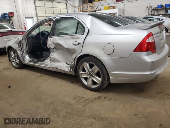 2012 Ford Fusion SPORT with VIN 3FAHP0KCXCR411759, listed as a Copart auction lot 49118685 with 81,252 mi miles and Salvage Title. Bid and sale history available at carsss.com. Image 2.