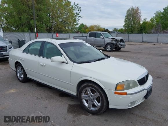 2002 Lincoln LS w/Base Pkg with VIN 1LNHM87A12Y643476, listed as a IAAI auction lot 42131765 with 205,900 mi miles. Bid and sale history available at carsss.com. Image 1.
