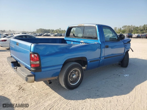 1998 Dodge Ram 1500 with VIN 1B7HC16XXWS558746, listed as a Copart auction lot 74530424 with 189,783 mi miles and Salvage Title. Bid and sale history available at carsss.com. Image 3.