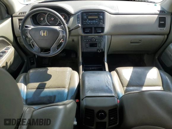 2006 Honda Pilot EX-L with VIN 2HKYF18556H524909, listed as a Copart auction lot 52344245 with 284,456 mi miles and Non Repairable. Bid and sale history available at DreamBid. Image 8.