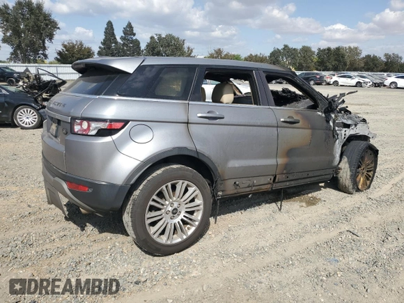 2013 Land Rover Range Rover Evoque Prestige Premium with VIN SALVV2BG3DH781058, listed as a Copart auction lot 72038914 with 0 mi miles and Salvage Title. Bid and sale history available at carsss.com. Image 3.