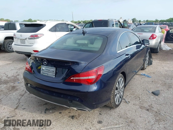 2018 Mercedes-Benz CLA with VIN WDDSJ4EB4JN637135, listed as a IAAI auction lot 42117690 with 79,734 mi miles. Bid and sale history available at carsss.com. Image 4.