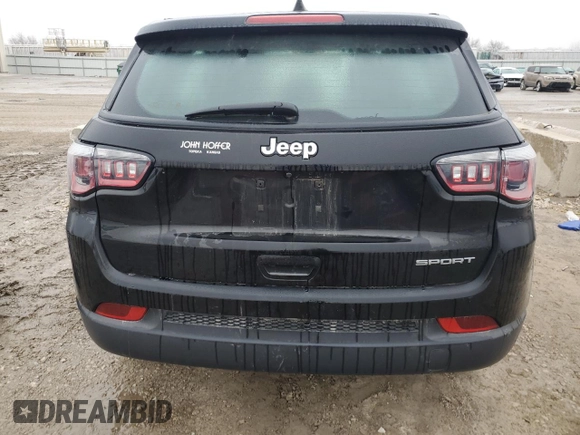 2020 Jeep Compass Sport с VIN 3C4NJCAB5LT224991, выставлен на аукционе Copart как лот 43574625 с пробегом 110 117 миль миль и Списание • Salvage title. История ставок и продаж доступна на DreamBid. Изображение 6.