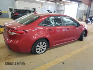 2020 Toyota Corolla LE with VIN 5YFEPRAEXLP103419, listed as a Copart auction lot 46466115 with 0 mi miles and Salvage Title. Bid and sale history available at carsss.com. Image 3.