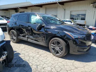 2021 Acura RDX w/A-Spec Package with VIN 5J8TC2H69ML039412, listed as a Copart auction lot 60715524 with 0 mi miles and Salvage Title. Bid and sale history available at carsss.com. Image 4.