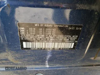 2019 Subaru Legacy Premium with VIN 4S3BNAF65K3022069, listed as a Copart auction lot 60593513 with 0 mi miles. Bid and sale history available at carsss.com. Image 12.