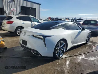 2018 Lexus LC with VIN JTHHP5AY4JA003784, listed as a Copart auction lot 85036874 with 43,561 mi miles and Salvage Title. Bid and sale history available at carsss.com. Image 3.