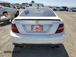 2012 Mercedes-Benz C 63 AMG with VIN WDDGJ7HB9CF814987, listed as a Copart auction lot 59702905 with 109,384 mi miles and Salvage title. Bid and sale history available at DreamBid. Image 6.
