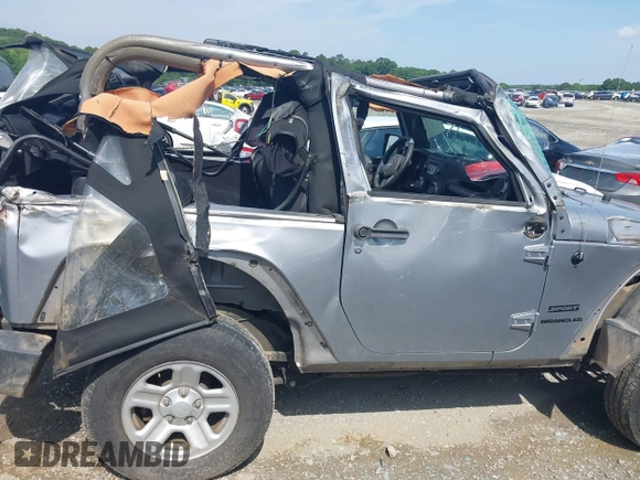 2014 Jeep Wrangler Sport with VIN 1C4AJWAG6EL192448, listed as a IAAI auction lot 42479738 with 44,848 mi miles and . Bid and sale history available at DreamBid. Image 13.