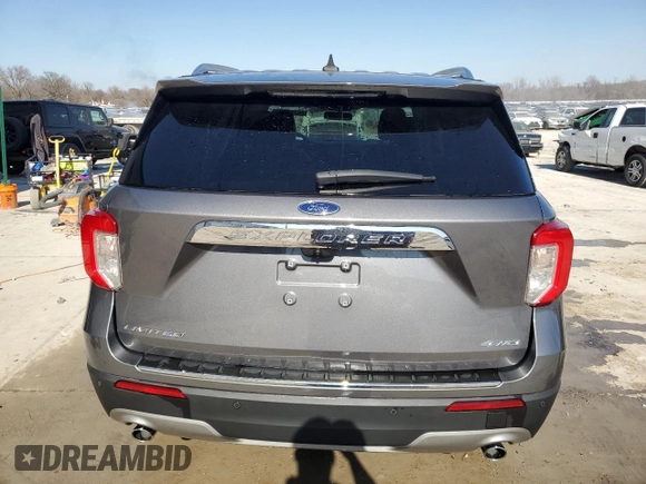 2022 Ford Explorer Limited with VIN 1FMSK8FH0NGA36554, listed as a Copart auction lot 48715595 with 38,536 mi miles and Salvage Title. Bid and sale history available at carsss.com. Image 6.