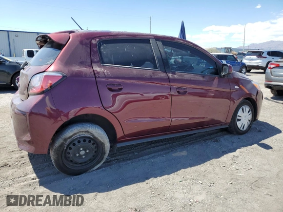 2021 Mitsubishi Mirage ES с VIN ML32AUHJ7MH007810, выставлен на аукционе Copart как лот 55728945 с пробегом 67 248 миль миль и Списание • Salvage title. История ставок и продаж доступна на DreamBid. Изображение 3.