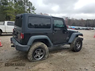2015 Jeep Wrangler Sport with VIN 1C4AJWAG7FL576076, listed as a Copart auction lot 84072324 with 100,119 mi miles and Salvage Title. Bid and sale history available at carsss.com. Image 3.