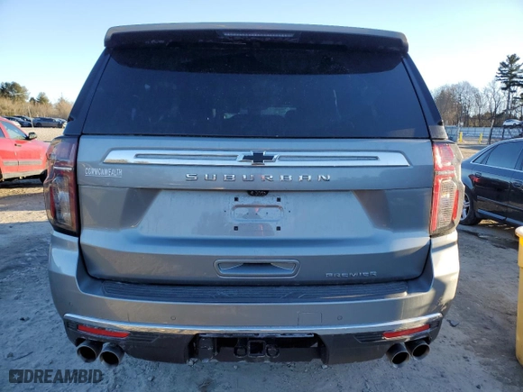 2023 Chevrolet Suburban Premier with VIN 1GNSKFKDXPR209541, listed as a Copart auction lot 42531025 with 38,576 mi miles and Salvage Title. Bid and sale history available at carsss.com. Image 6.