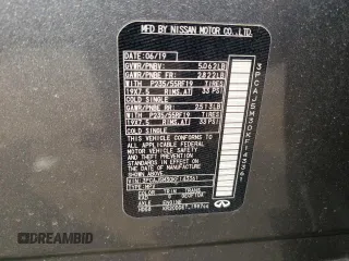 2019 Infiniti QX50 Essential with VIN 3PCAJ5M30KF143361, listed as a Copart auction lot 59331745 with 51,341 mi miles and Salvage title. Bid and sale history available at DreamBid. Image 13.