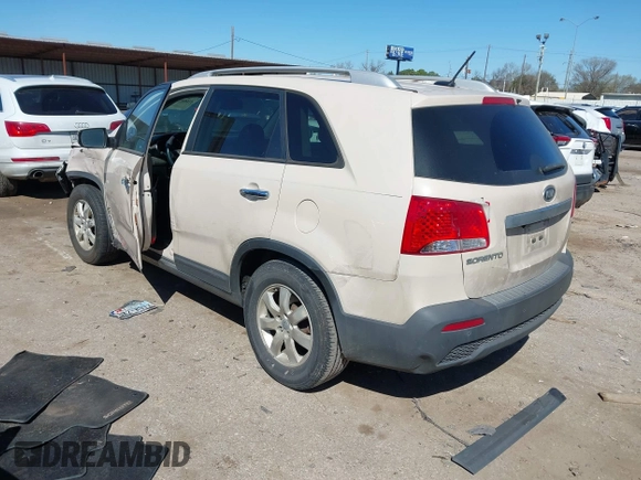 2012 Kia Sorento LX with VIN 5XYKT3A61CG211128, listed as a IAAI auction lot 41686721 with 146,545 mi miles. Bid and sale history available at carsss.com. Image 3.