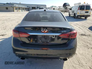 2018 Infiniti Q50 Sport with VIN JN1EV7AP4JM350319, listed as a Copart auction lot 43225935 with 97,332 mi miles and Salvage Title. Bid and sale history available at carsss.com. Image 6.