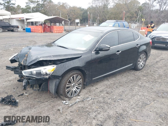 2014 Kia Cadenza Premium with VIN KNALN4D7XE5154705, listed as a IAAI auction lot 41288418 with 168,008 mi miles. Bid and sale history available at carsss.com. Image 2.