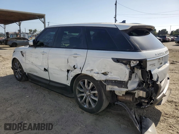 2015 Land Rover Range Rover Sport HSE with VIN SALWR2VF7FA524587, listed as a Copart auction lot 57530595 with 99,239 mi miles and Salvage title. Bid and sale history available at DreamBid. Image 2.
