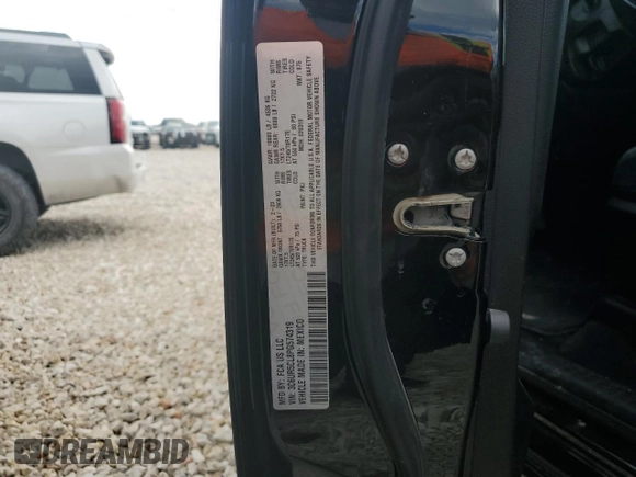 2023 Ram 2500 Tradesman with VIN 3C6UR5CL8PG574319, listed as a Copart auction lot 61355764 with 53,815 mi miles and Salvage Title. Bid and sale history available at carsss.com. Image 12.