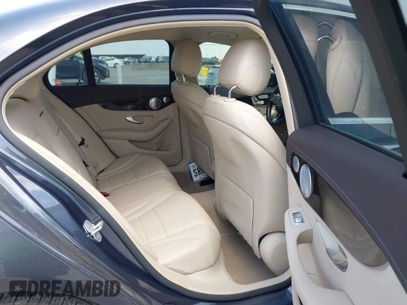 2015 Mercedes-Benz C-Class C 300 with VIN 55SWF4JB4FU056399, listed as a IAAI auction lot 41917600 with 74,398 mi miles. Bid and sale history available at carsss.com. Image 8.