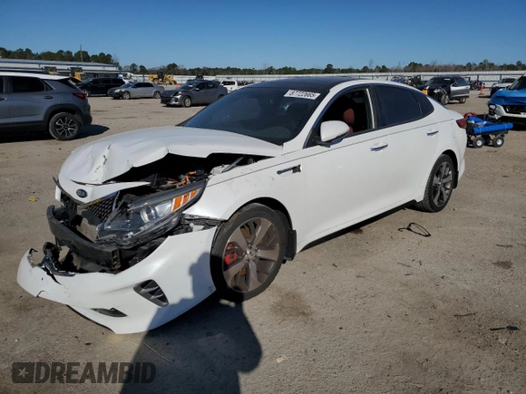 2016 Kia Optima SX Turbo with VIN 5XXGW4L22GG014136, listed as a Copart auction lot 87722665 with Not Provided miles and Salvage Title. Bid and sale history available at carsss.com. Image 1.