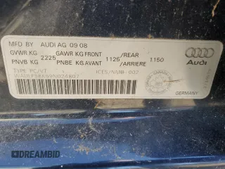 2009 Audi A4 z VIN WAULF58K59N024807, wystawiony jako Copart lot #75260784 z przebiegiem Nie podano mil oraz Czysty tytuł • Clean title. Historia ofert i sprzedaży dostępna na DreamBid. Obrazek 12.