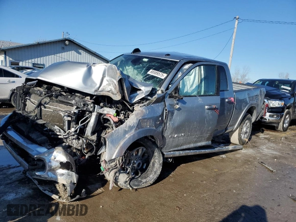 2021 Ram 2500 Laramie с VIN 3C6UR5FL6MG654144, выставлен на аукционе Copart как лот 88989575 с пробегом Не указан миль и Списание • Salvage title. История ставок и продаж доступна на DreamBid. Изображение 1.