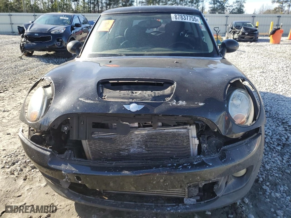 2011 MINI Cooper Hardtop S with VIN WMWSV3C51BTY14174, listed as a Copart auction lot 87837755 with NaN miles and Salvage Title. Bid and sale history available at carsss.com. Image 5.
