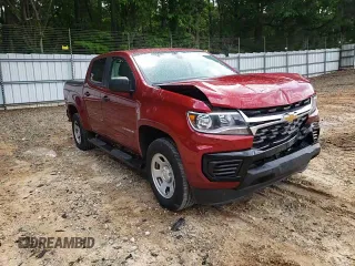 2021 Chevrolet Colorado 2WD Work Truck with VIN 1GCGSBEA9M1293385, listed as a Copart auction lot 55382135 with 39,287 mi miles and Salvage title. Bid and sale history available at DreamBid. Image 13.