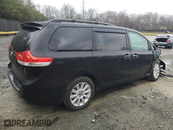 2011 Toyota Sienna XLE with VIN 5TDDK3DC2BS006769, listed as a Copart auction lot 48713455 with 136,348 mi miles and Salvage Title. Bid and sale history available at carsss.com. Image 3.