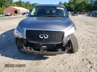 2017 Infiniti QX80 with VIN JN8AZ2NC3H9432070, listed as a Copart auction lot 60469744 with 52,173 mi miles and Salvage Title. Bid and sale history available at carsss.com. Image 5.