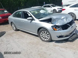 2013 Volkswagen Passat Wolfsburg Edition with VIN 1VWAH7A33DC143251, listed as a IAAI auction lot 42651450 with 107,835 mi miles and . Bid and sale history available at DreamBid. Image 1.