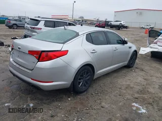 2013 Kia Optima LX with VIN KNAGM4A7XD5337481, listed as a IAAI auction lot 41195440 with 118,116 mi miles. Bid and sale history available at carsss.com. Image 4.