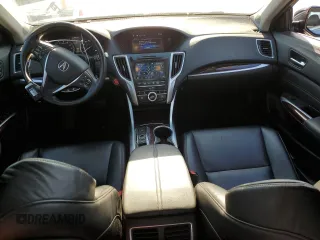 2015 Acura TLX Advance with VIN 19UUB2F79FA009585, listed as a Copart auction lot 48476795 with 89,985 mi miles and Salvage title. Bid and sale history available at DreamBid. Image 8.