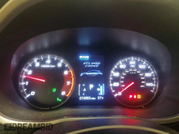 2020 Mitsubishi Eclipse Cross SE z VIN JA4AT5AA3LZ029373, wystawiony jako Copart lot #86059134 z przebiegiem 74 993 mil mil oraz Szkoda całkowita • Salvage title. Historia ofert i sprzedaży dostępna na DreamBid. Obrazek 9.