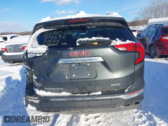 2021 GMC Terrain SLT with VIN 3GKALVEV8ML374592, listed as a IAAI auction lot 41582701 with 49,038 mi miles and . Bid and sale history available at carsss.com. Image 16.