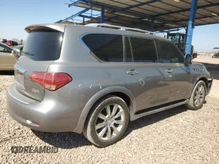 2013 Infiniti QX56 with VIN JN8AZ2NE8D9060804, listed as a Copart auction lot 74628504 with 127,122 mi miles and Salvage Title. Bid and sale history available at carsss.com. Image 3.