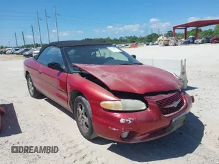 2000 Chrysler Sebring JXi with VIN 3C3EL55H4YT297057, listed as a IAAI auction lot 41848859 with Not Provided miles and . Bid and sale history available at DreamBid. Image 1.