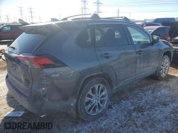 2021 Toyota RAV4 XLE Premium with VIN 2T3A1RFV2MW228513, listed as a Copart auction lot 46177175 with 79,216 mi miles and Salvage title. Bid and sale history available at DreamBid. Image 3.