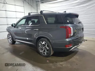2022 Hyundai Palisade Calligraphy z VIN KM8R7DHE0NU411145, wystawiony jako Copart lot #47930585 z przebiegiem 63 027 mil mil oraz Szkoda całkowita • Salvage title. Historia ofert i sprzedaży dostępna na DreamBid. Obrazek 2.