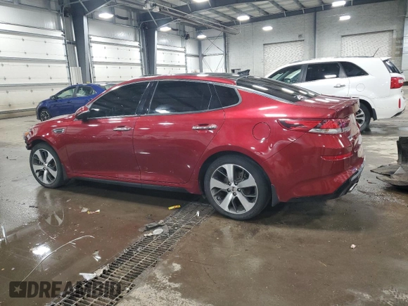 2019 Kia Optima LX with VIN 5XXGT4L32KG306587, listed as a Copart auction lot 52966275 with 185,613 mi miles and Salvage Title. Bid and sale history available at carsss.com. Image 2.