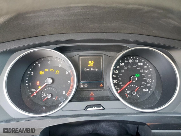 2021 Volkswagen Tiguan S with VIN 3VV1B7AX4MM061312, listed as a Copart auction lot 47909185 with 42,100 mi miles and Salvage Title. Bid and sale history available at carsss.com. Image 9.
