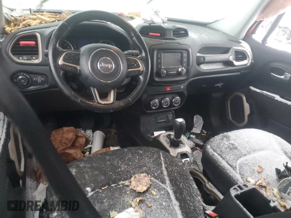 2017 Jeep Renegade Latitude with VIN ZACCJABB8HPE96427, listed as a Copart auction lot 45011935 with 131,204 mi miles and Salvage Title. Bid and sale history available at carsss.com. Image 8.
