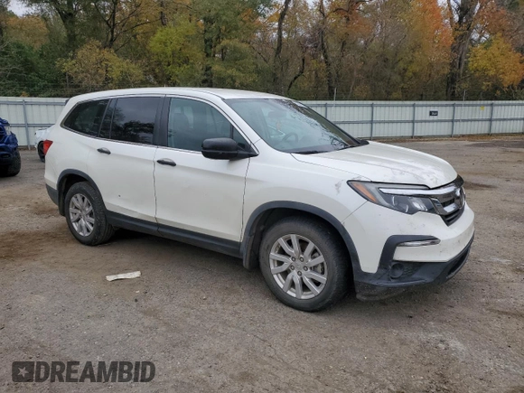 2019 Honda Pilot LX with VIN 5FNYF5H1XKB021356, listed as a Copart auction lot 83003124 with 154,493 mi miles and Salvage Title. Bid and sale history available at carsss.com. Image 4.